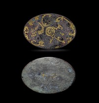 Naxis collection of the Warring States style Qing Dynasty wrong gold and silver bronze jewelry box