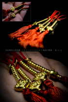 Naxi pick pure gold counter weight 11g Buddha beads high-end 24K gold accessories