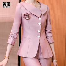 Suit Suit Woman Spring Clothing Fashion West Suit Positive Dress Temperament The Goddess Van Foreground Hotel Beauty Salon Professional Coat