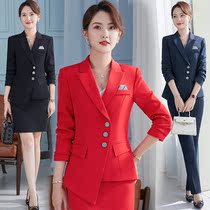 Irregular professional suit suit suit female fashion temperament goddess fan beautician host high-end dress overalls
