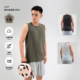 Horizontal moisture-absorbing and sweating quick-drying sleeveless men men's sports vest | Everyone calls me Lao Gai