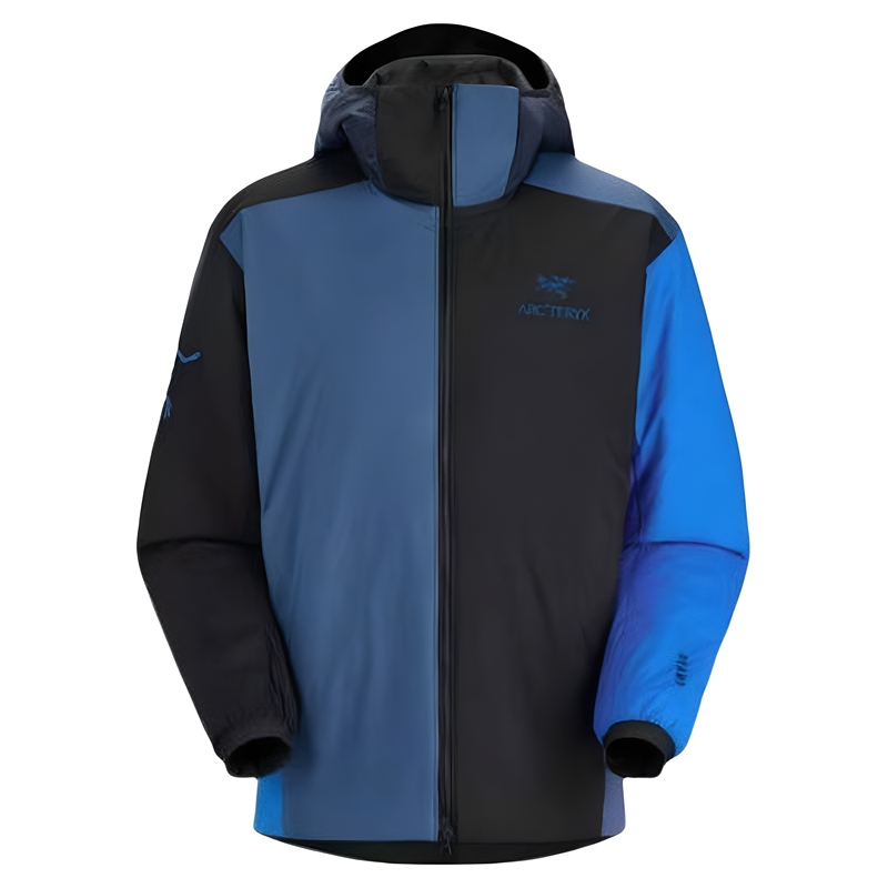 Arcteryx Atom Xbeams Logo Heat-Pressed Hooded Warm Hardshell Cotton Jacket for Men Arcteryx Atom Xbeams Logo Heat-Pressed Hooded Warm Hardshell Cotton Jacket for Men
