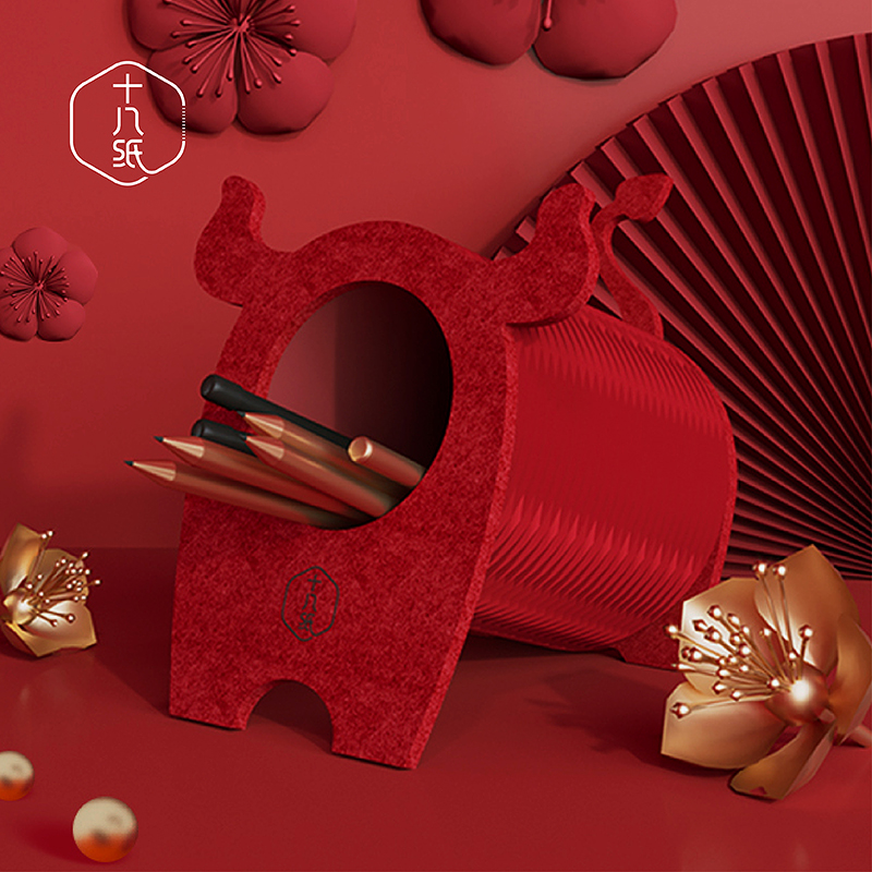 18 paper collection pen pen creative office student desktop pen pen New Year good gift collection box fashionable in