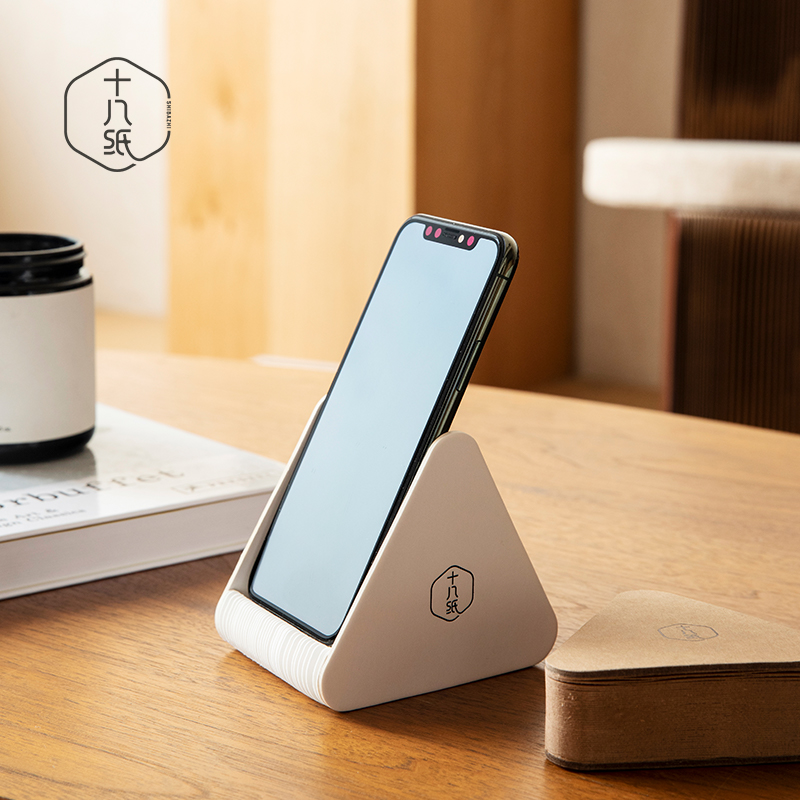 Eighteen paper mobile phone bracket desktop tablet universal telescopic fixed base creative lazy multi-function folding portable