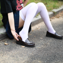 2 pieces 50D velvet knee socks 60cm long knee stockings COSPLAY micro white knee