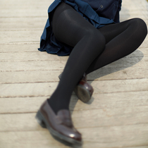 2 680D pressure thin leg socks thin leg body shape black skin tone single crotch pantyhose