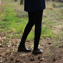 Meow Planet 2 pieces of velvet 100D black stockings pantyhose thick black non-reflective JK with socks