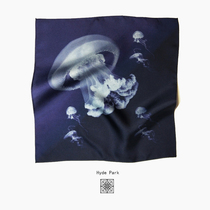 Hyde Park Original Deep Blue Deep Purple Gradient Square Towel Men's Chest Towel Bag Towel Suit Silk Pocket Towel