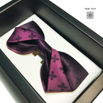 Hyde Park Original Wedding Groom Best Man Suit Suit Iris Purple Pink Men's Bow Tie