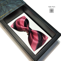 Hyde Park Original Flamingo Suit Dress Groom Best Man Pink Striped Polka Dot Men's Bow Tie