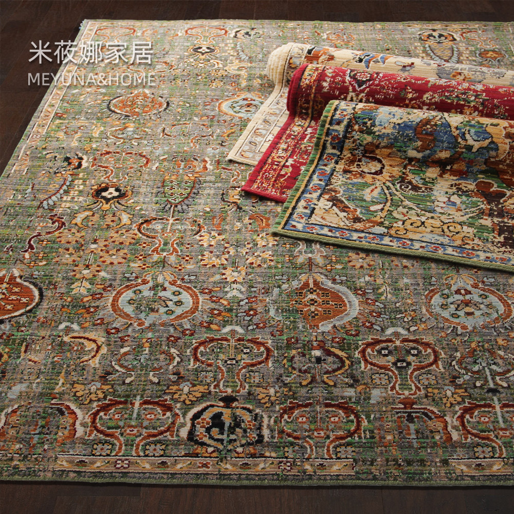 New Zealand imported hand-washed wool carpet European and American living room blanket coffee table carpet carpet bedroom bedside carpet