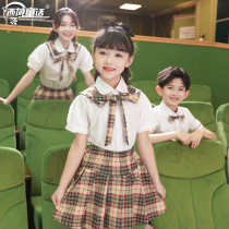 Kindergarten Garden Clothing Summer School Students School Uniforms Sportswear Suit Children Yinglun Wind Graduation Banfu Performance Clothes