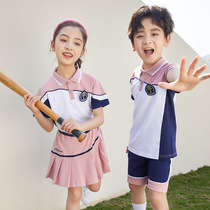 A sophomore grade school childrens class clothes children sports clothes summer school suit kindergarten garden clothes college wind and summer clothes