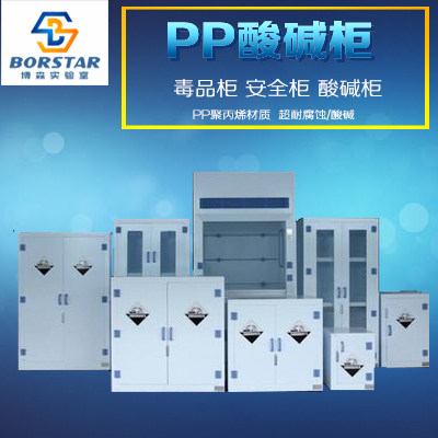 Drug Cabinet Acid Cabinet Corrosion Resistant PP Polypropylene Safety Cabinet Laboratory Fire Resistant Inflammable And Explosive Fireproof Reagent Cabinet