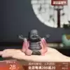 Tea pet Maitreya Buddha bag Ingot Buddha boutique can raise Purple sand ornaments Creative cute laughing Buddha tea ceremony decorations