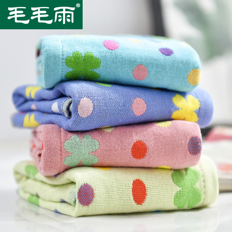 Drizzle gauze towel cotton wash face home absorbent without hairy small towel cotton soft rectangular paw