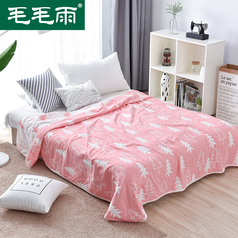 Gross Wool 6-layer gauze wool towels quilted by pure cotton baby Quilt Summer Single Double Man Bed Single Air Conditioning Cover Blanket