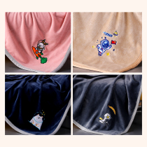 Baby blanket childrens blanket autumn and winter thickened kindergarten nap blanket small quilt sofa blanket coral velvet student blanket