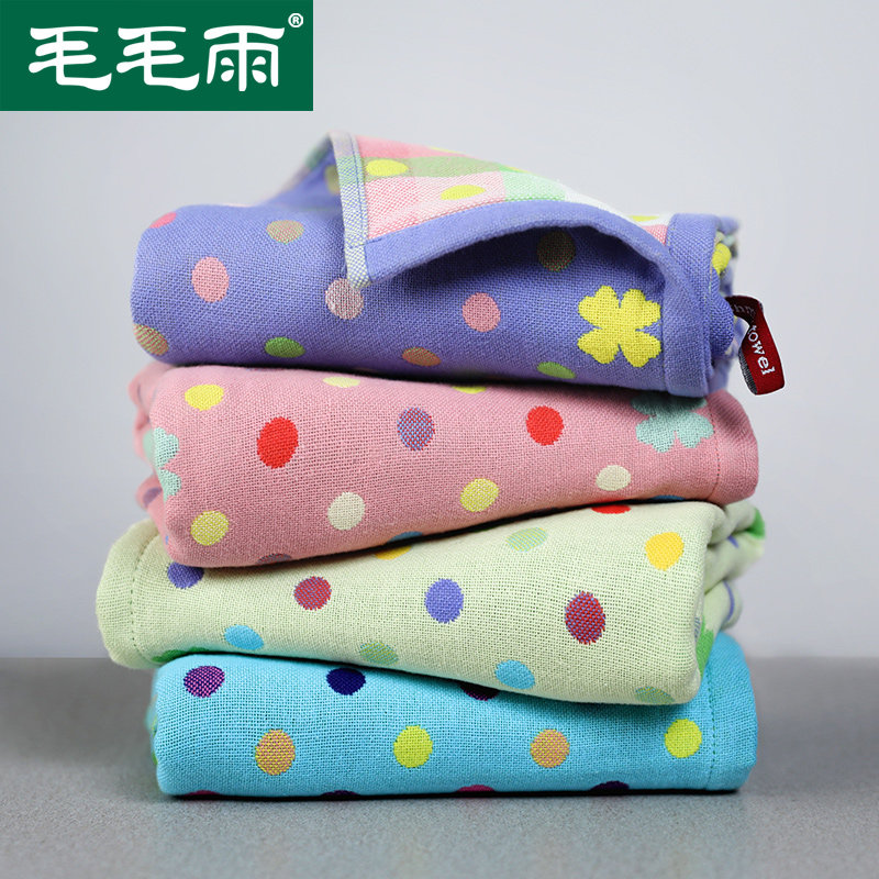 Pure cotton three-layer gauze towel home cleansing face wash adult towel water absorption cotton hand towel shabu pa zi towel