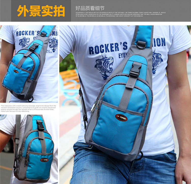 2015 nam nữ mới thể thao ngoài trời Messenger túi ngực Phiên bản Hàn Quốc của ba lô giản dị nóng bỏng Túi đeo vai chính hãng túi đeo chéo có khóa