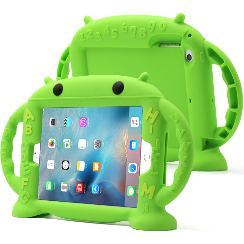 2024 New iPad Air3 Protective Case 10.2inch Cartoon 2018 Ipad7 Soft Case Pro9.7 Anti-Fall Mini5 Silicone Case Mini123 Full Edge Protection