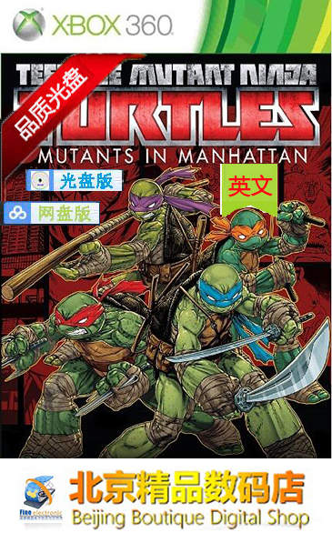 XBOX360 Game CD Teenage Mutant Ninja Turtles Manhattan Mutant English version
