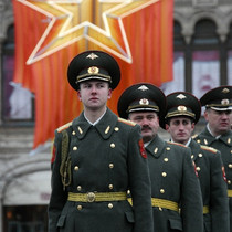 Russian big-brimmed hat red teeth does not include wire windband does not include cap badge