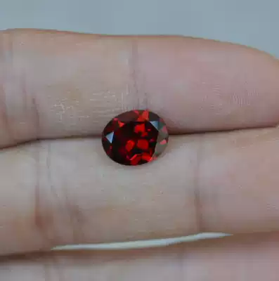 Boutique Mozambique Garnet Oval luo shi 9*11mm about 4 2 Karat flawless high performance-to-price ratio