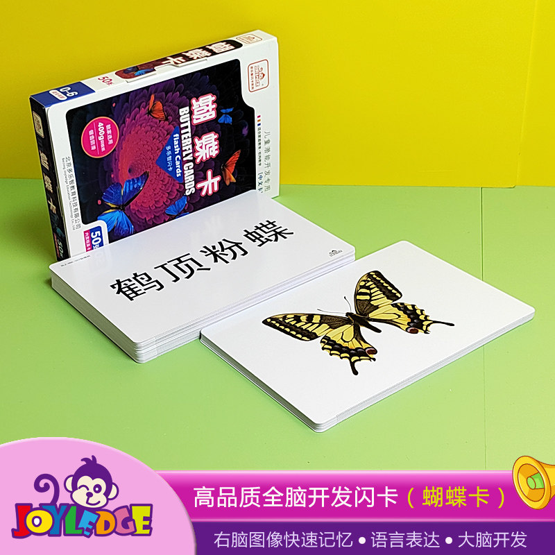 Multi-Lok Chi Whole Brain Development flashcard butterfly Carduman Early to teach Encyclopedia Cognitive Enlightenment Cards Children Puzzle Aids