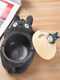 Creative and Trendy Ashtray for Home Use in the Living Room with Lid to Prevent Ash from Flying, Cute Cartoon Anime Resin Ornament