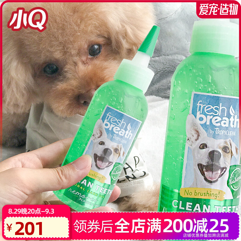Original imported Domejie pet dog tooth cleaning gel teddy cleaning teeth to remove calculus 118ml