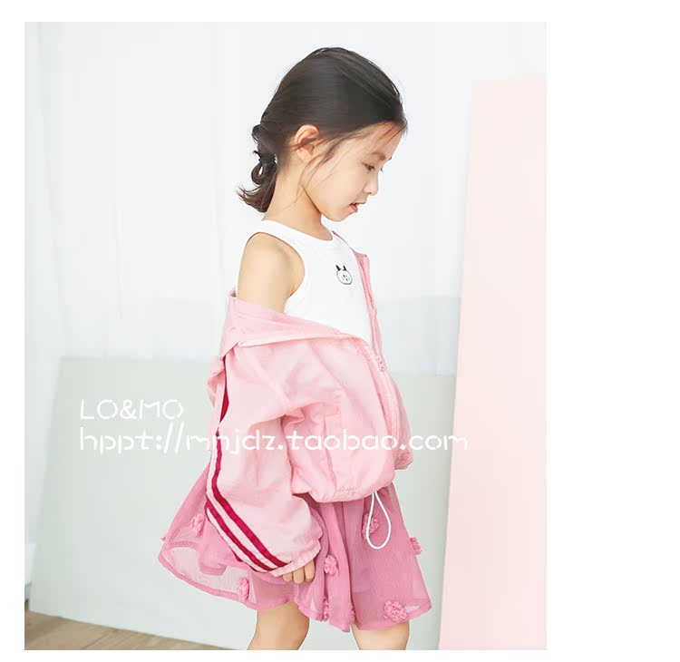 Lồng lồng nhà trẻ em tùy chỉnh của quần áo cô gái bé quần áo chống nắng cậu bé điều hòa không khí áo khoác mỏng áo thể thao ngoài trời mùa hè quần áo áo khoác gió trẻ em