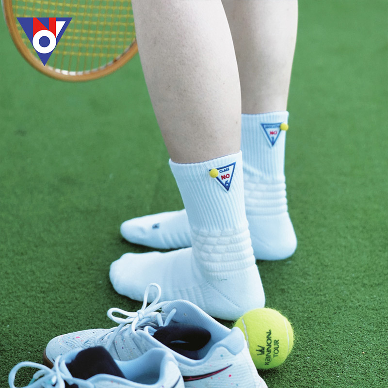 Hali Lu Ya Tennis Socks 2-Pack Men's and Women's Thickened Towel Bottom Sweat-Absorbent Breathable Non-Slip Basketball Sports Socks