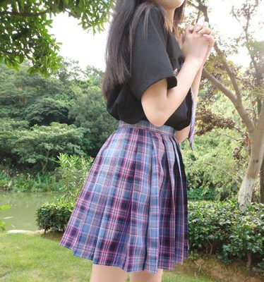 New JK Sweet Storm Electric Sports Girls Dress Student High Waist Skirt Korean Fold Dress