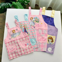 Outlet Girl Princess Hood Clothing Soft Polyester Cotton Vest Anti-Dirty Coat Draw Eating Clothes Foreign Trade Women Treasure Counter Wearing Clothes