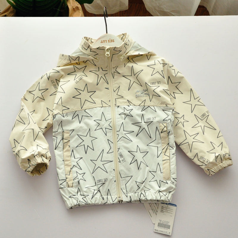 Export Japanese baby jacket boys and girls windproof waterproof hooded jacket foreign trade children's clothing children's jacket
