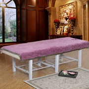 Massage thẩm mỹ viện chăm sóc sắc đẹp dành riêng lanh cao cấp dày bông chenille siêu mềm với lỗ viền thêu - Khăn trải giường