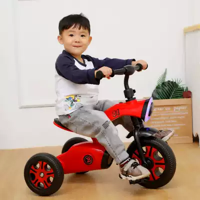 Children tricycle child pedal bicycle light toy car-seat People baby 2-3-4 age