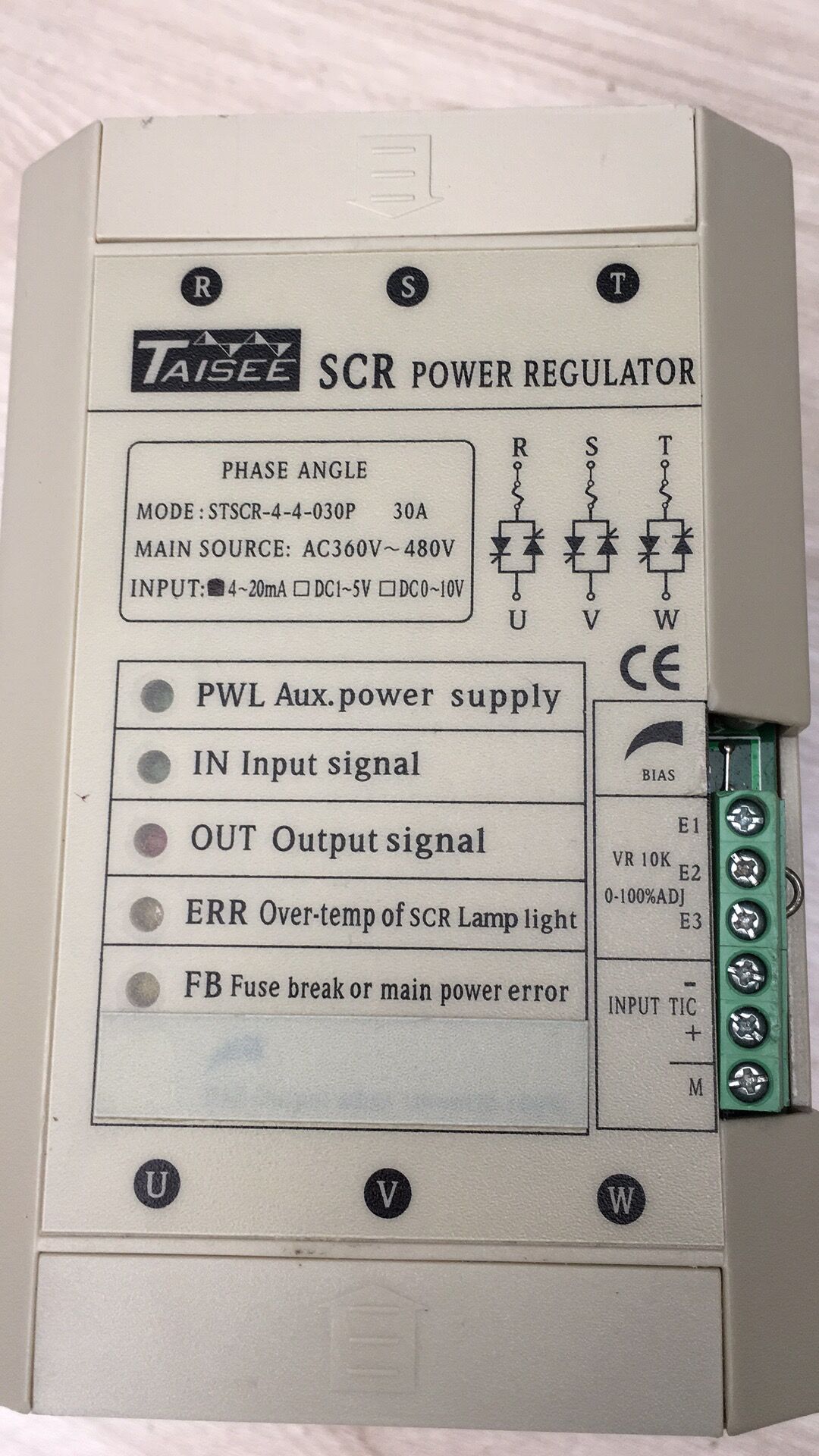 STSCR- 4-4-00P Used power regulator packed
