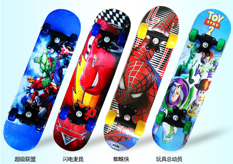 [Xinwa] 60 cm chàng trai và cô gái bốn bánh scooter tiểu phim hoạt hình đôi rocking skateboard 4 bánh xe đồ chơi xe đẩy em xe đạp trẻ em giá rẻ
