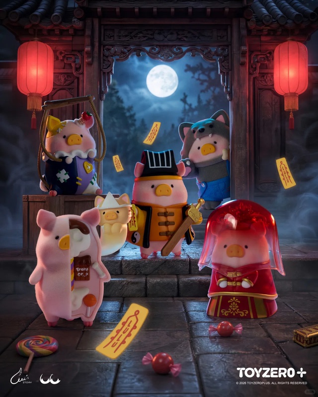 Official Genuine Canned Pig Lulu Surprise Full-Can 3 Series Blind Box Trendy Toy Halloween Gift Ornament