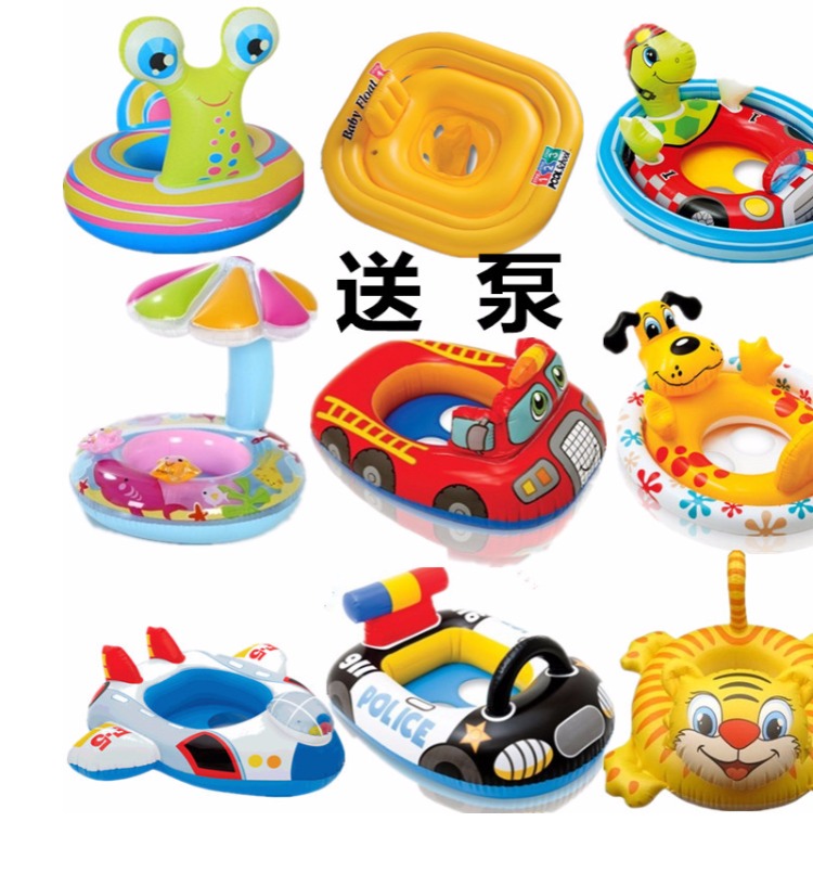 Ghế trẻ em phim hoạt hình hình động vật bơi vòng nách vòng flamingo phao cứu sinh trẻ em ghế che nắng - Cao su nổi phao tắm cho trẻ em