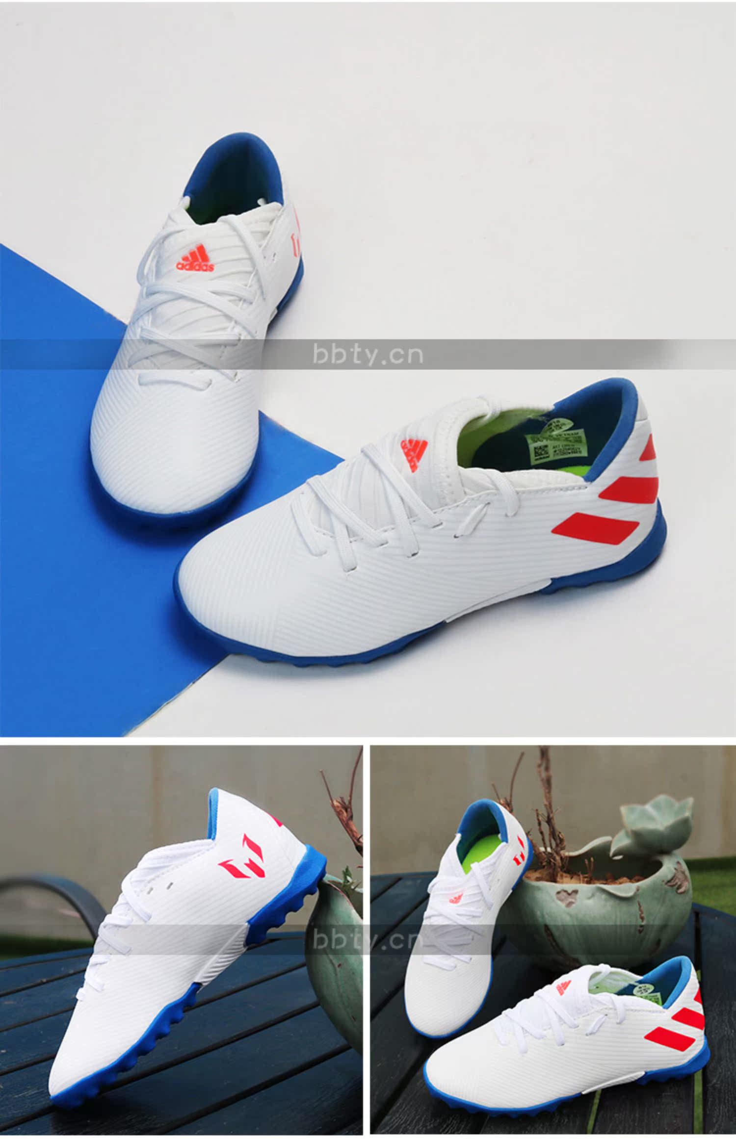 Bang Bang: quầy giày bóng đá trẻ em Adidas NEMEZIZ MESSI 19.3 TF J chính hãng F99930 - Giày bóng đá giày sneaker trắng nam