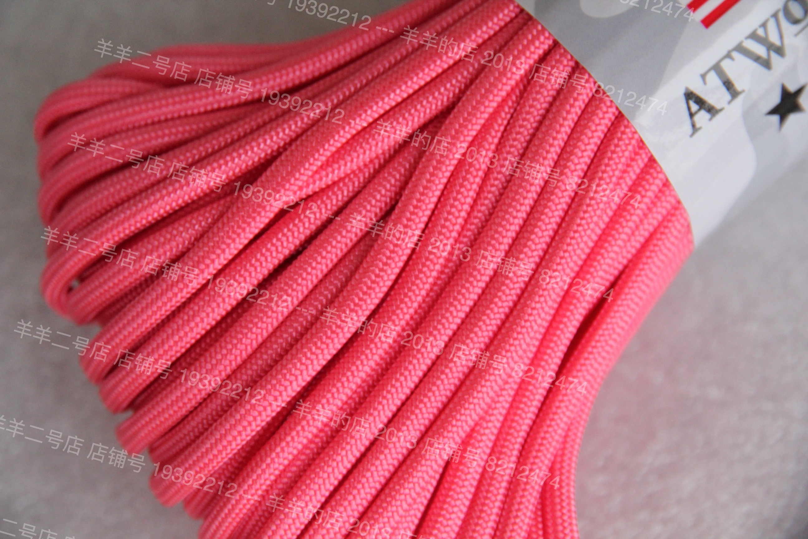 ATWOOD Umbrella Rope ARM Clean Pink 7 Core 550 Paracord Knitting Handrope 4mm