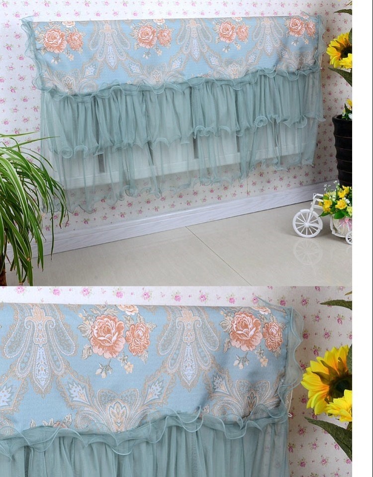 Bộ tản nhiệt Ren hộ gia đình 2018 Bụi che Vỏ bọc Trang trí Vải Không bao gồm tất cả Vải che rèm Mới - Bảo vệ bụi áo trùm máy giặt vải dù