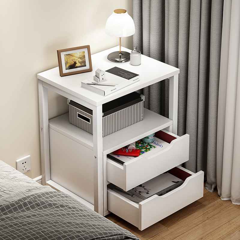 Bed Head Cabinet Modern Home Living Room Shelve Sofa Side Cabinet Simple bedroom Bedroom with drawers to contain small cabinets