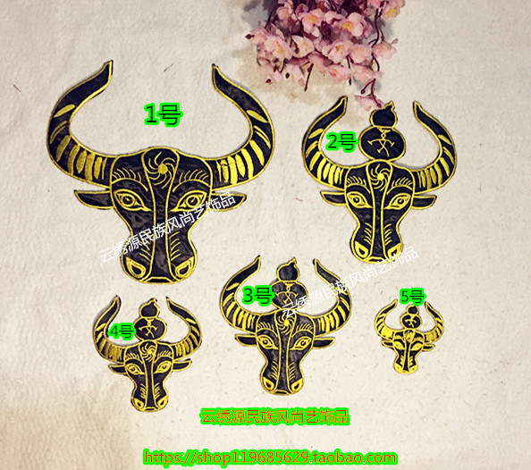 With adhesive embroidery cloth paste Minotaur figure National clothing accessories accessories physical photo