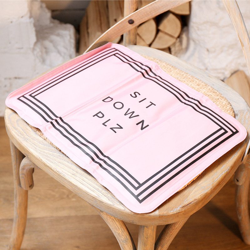  ins letters summer ice mat office car cushion pets cooling pads laptops heat dissipation