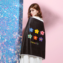 Hyuna style little flower flower Japanese girl heart beach towel large bath towel 80160 female dormitory net red bath towel