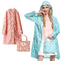   Japanese-style travel light fresh and cute fashion raincoat sweet flower girl student